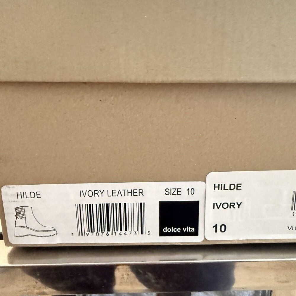 New Dolce Vita Women's Hilde Ivory Boots Size 10 - Picture 5 of 6